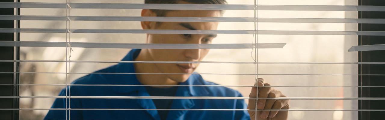 Reparación y sustitución de manivelas en una persiana en Badalona